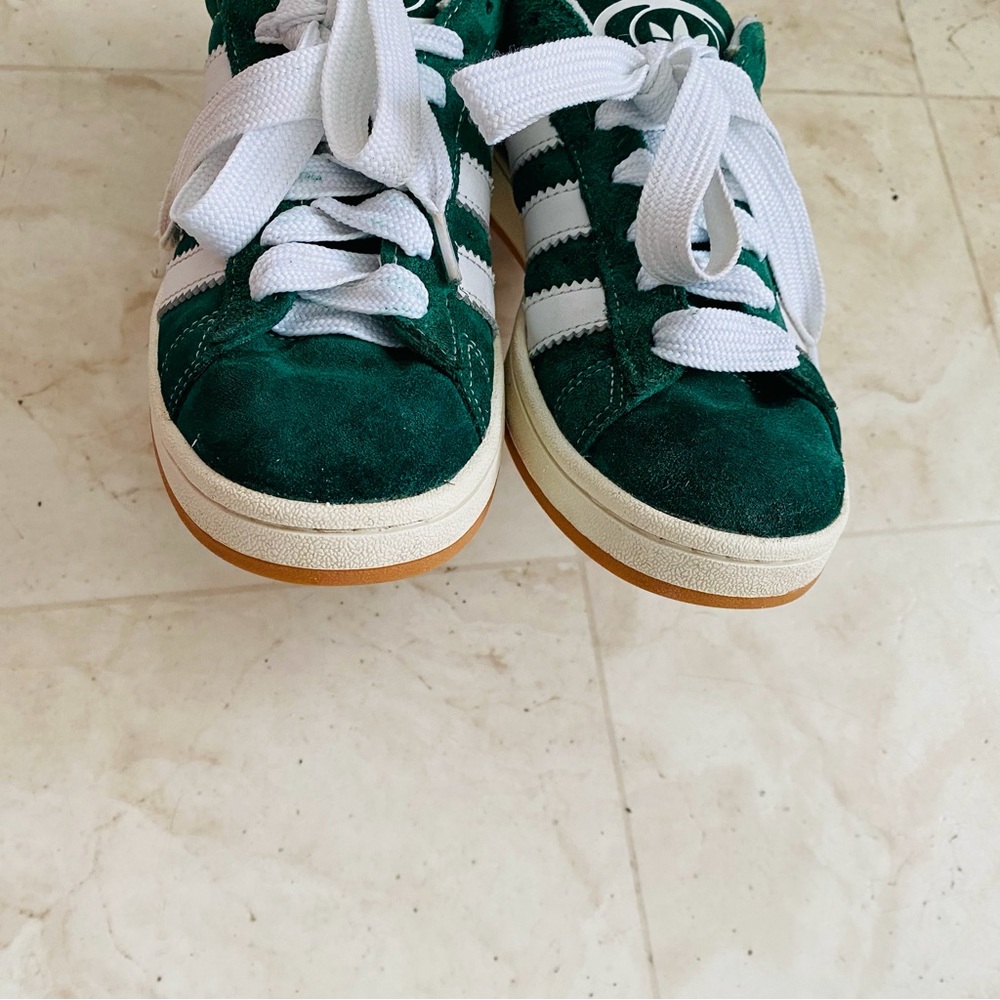 $110 Adidas Campus 00s Green Suede Lace-up Low Top Shoes Sneakers Women's Size 8 - Picture 11 of 14